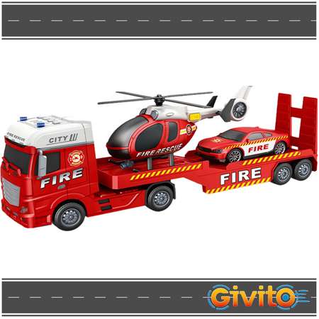 Игровой набор Givito Городской пожарно спасательный транспортер
