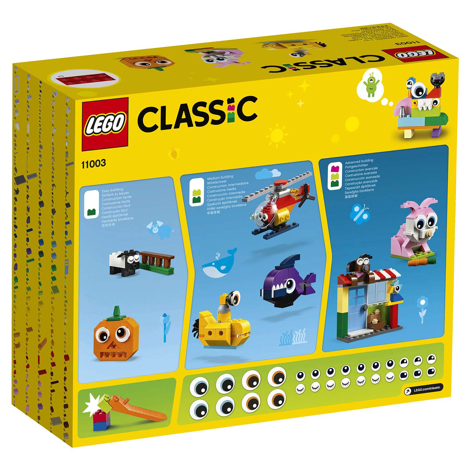 Конструктор LEGO Classic Кубики и глазки 11003 - фото 3