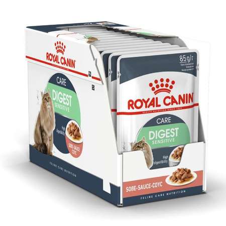 Корм влажный для кошек ROYAL CANIN Digest Sensitive 85г соус с чувствительным пищеварением пауч 77847