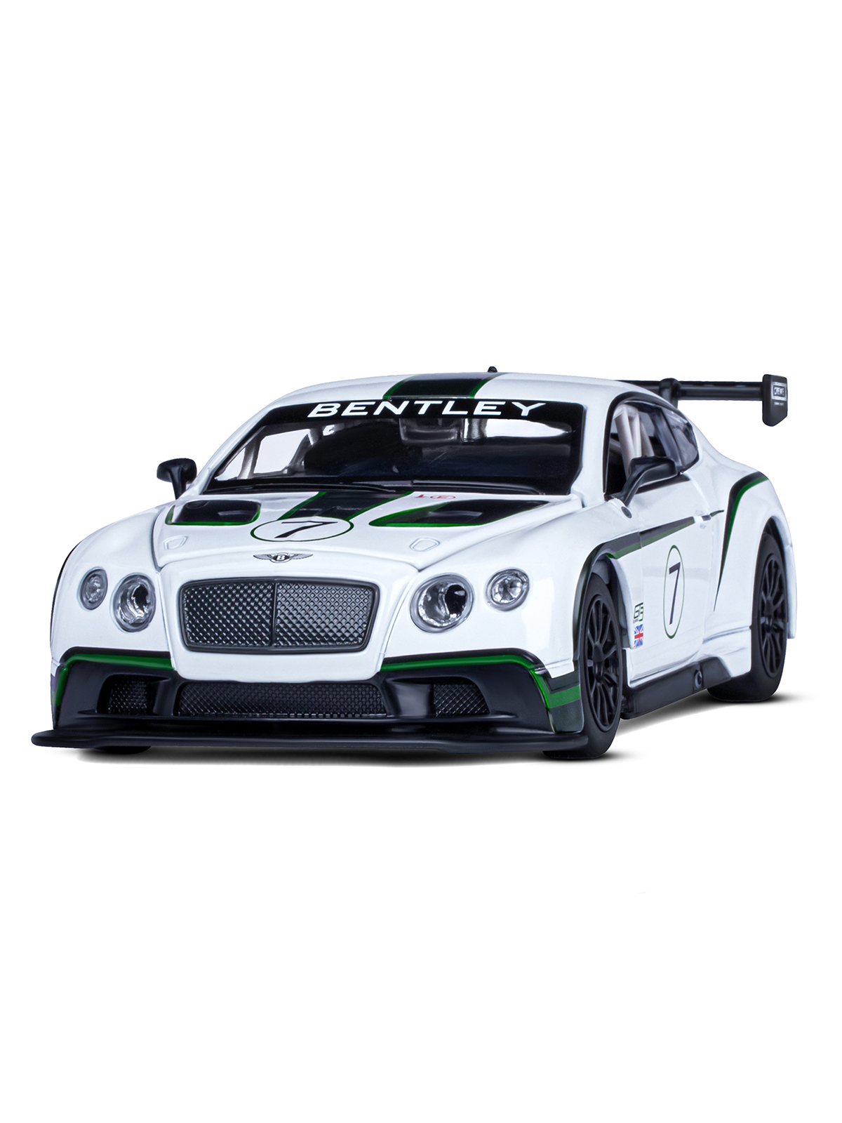 Автомобиль АВТОпанорама Bentley 1:24 инерционный белый JB1200125 - фото 10