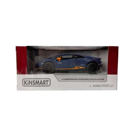 Модель KINSMART Ламборгини Хуракан LP 610-4 Avio 1:36 синяя