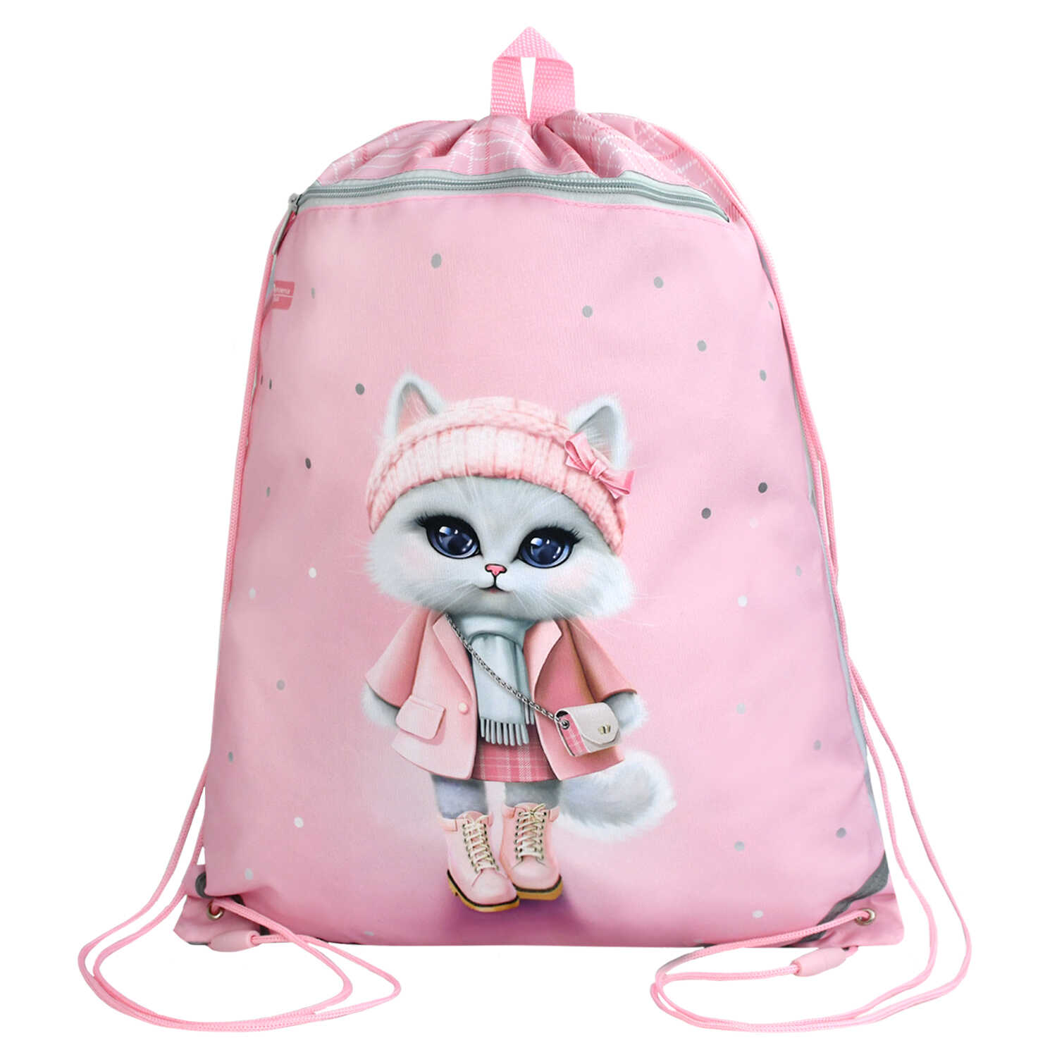 Мешок для обуви Феникс + Кошечка в пальто - фото 1