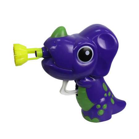 Генератор мыльных пузырей Мы-шарики 1YOY с раствором Динозаврик фиолетовый пистолет бластер детские игрушки для улицы
