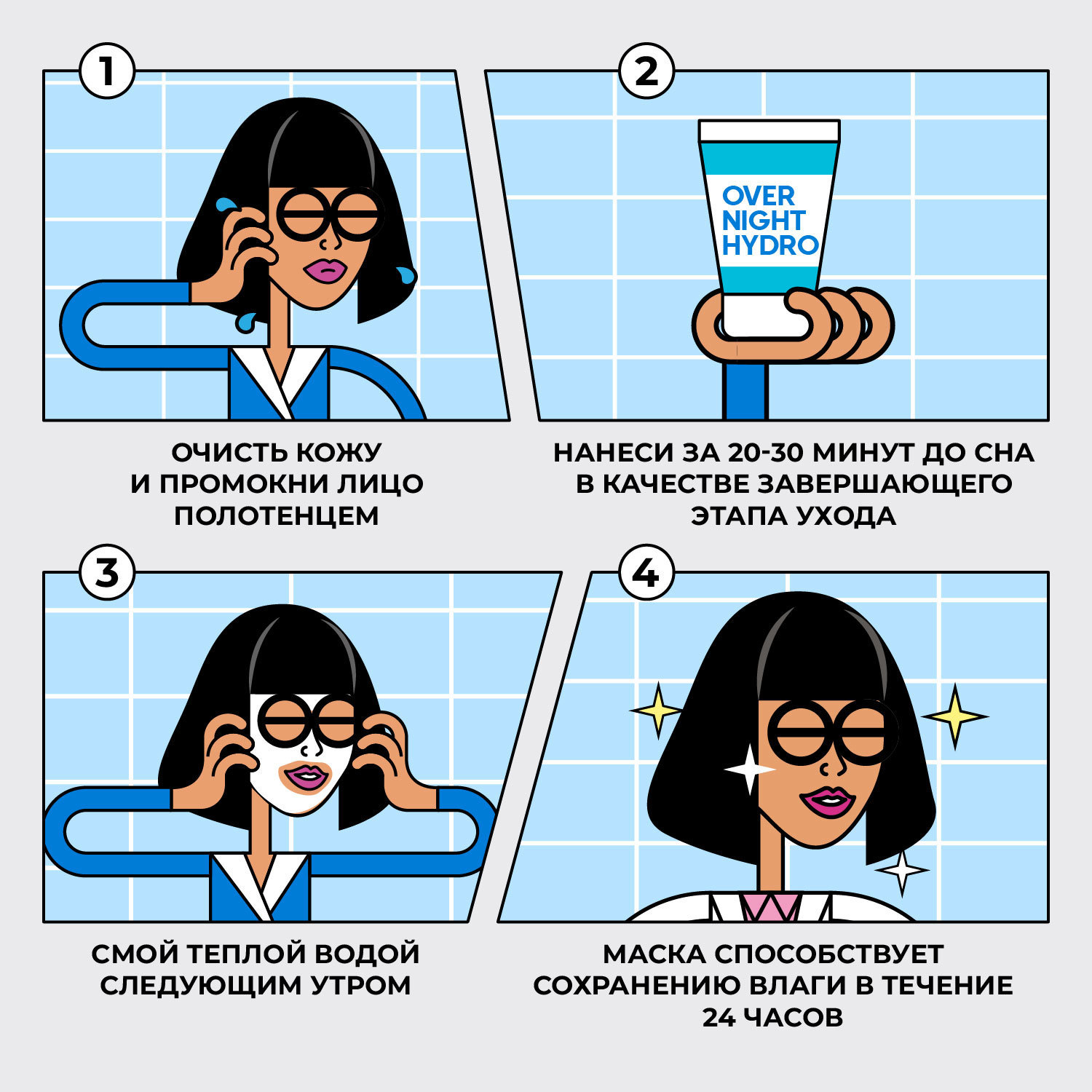 Маска Professor SkinGOOD для лица Overnight Hydro Ultra Moisturizing Night Mask 50 ml - фото 4