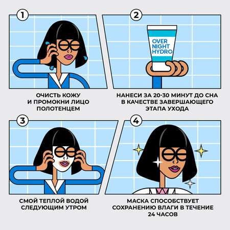 Маска Professor SkinGOOD для лица Overnight Hydro Ultra Moisturizing Night Mask 50 ml