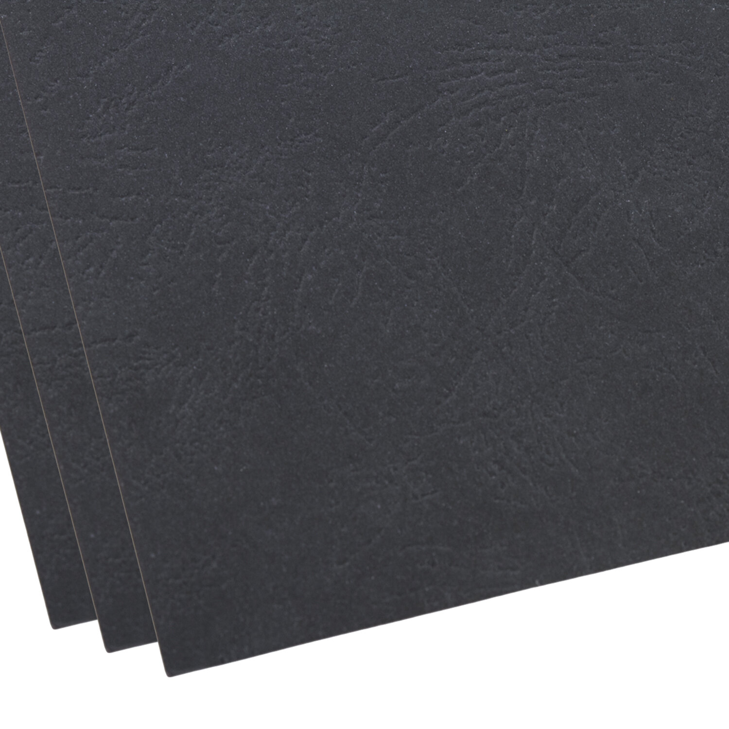 Обложки для переплета Brauberg картонные А4 набор 100 штук тиснение под кожу черные - фото 4