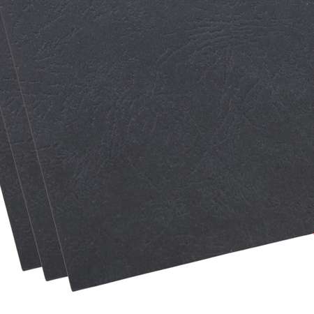 Обложки для переплета Brauberg картонные А4 набор 100 штук тиснение под кожу черные