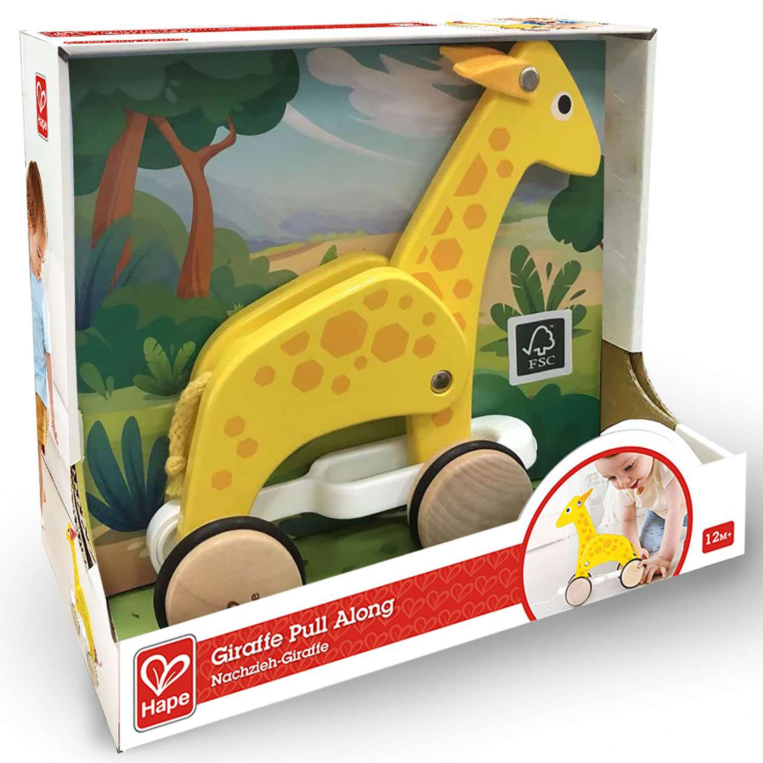 Каталка для малышей HAPE Серия Зверики жираф - фото 7