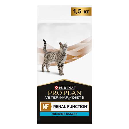 Корм для кошек Purina Pro Plan Veterinary diet 1.5кг NF при патологии почек поздняя стадия