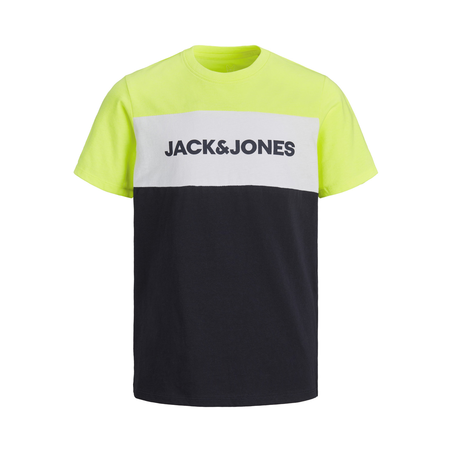 Футболка JACK AND JONES JUNIOR 12191003/Safety Yellow - фото 1