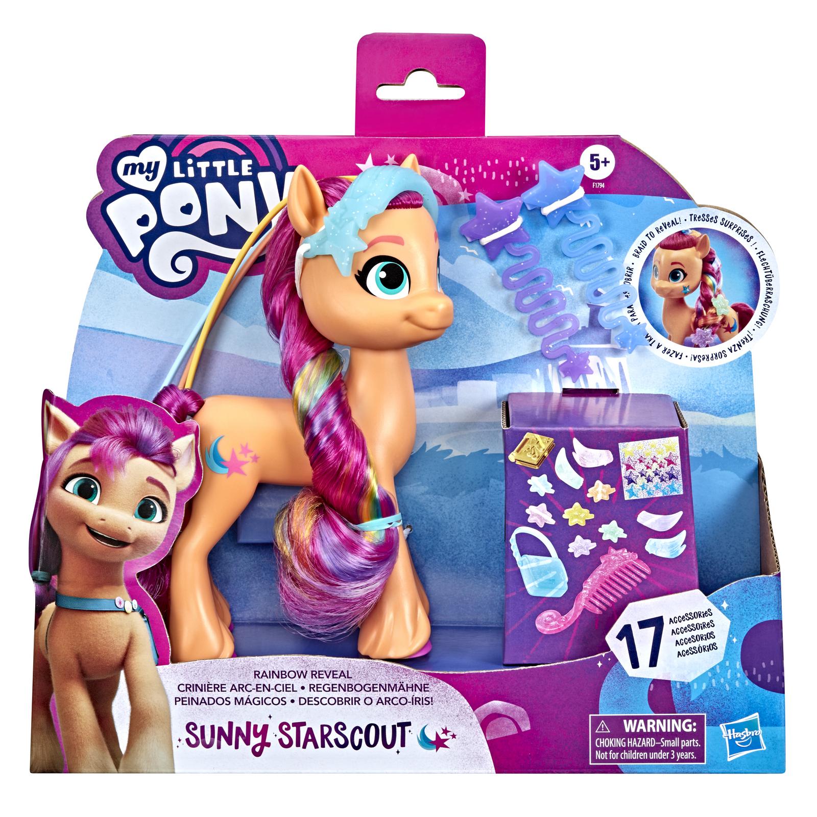 Игрушка My Little Pony Пони фильм Радужные волосы Санни F17945L0 купить по  цене 1499 ₽ в интернет-магазине Детский мир