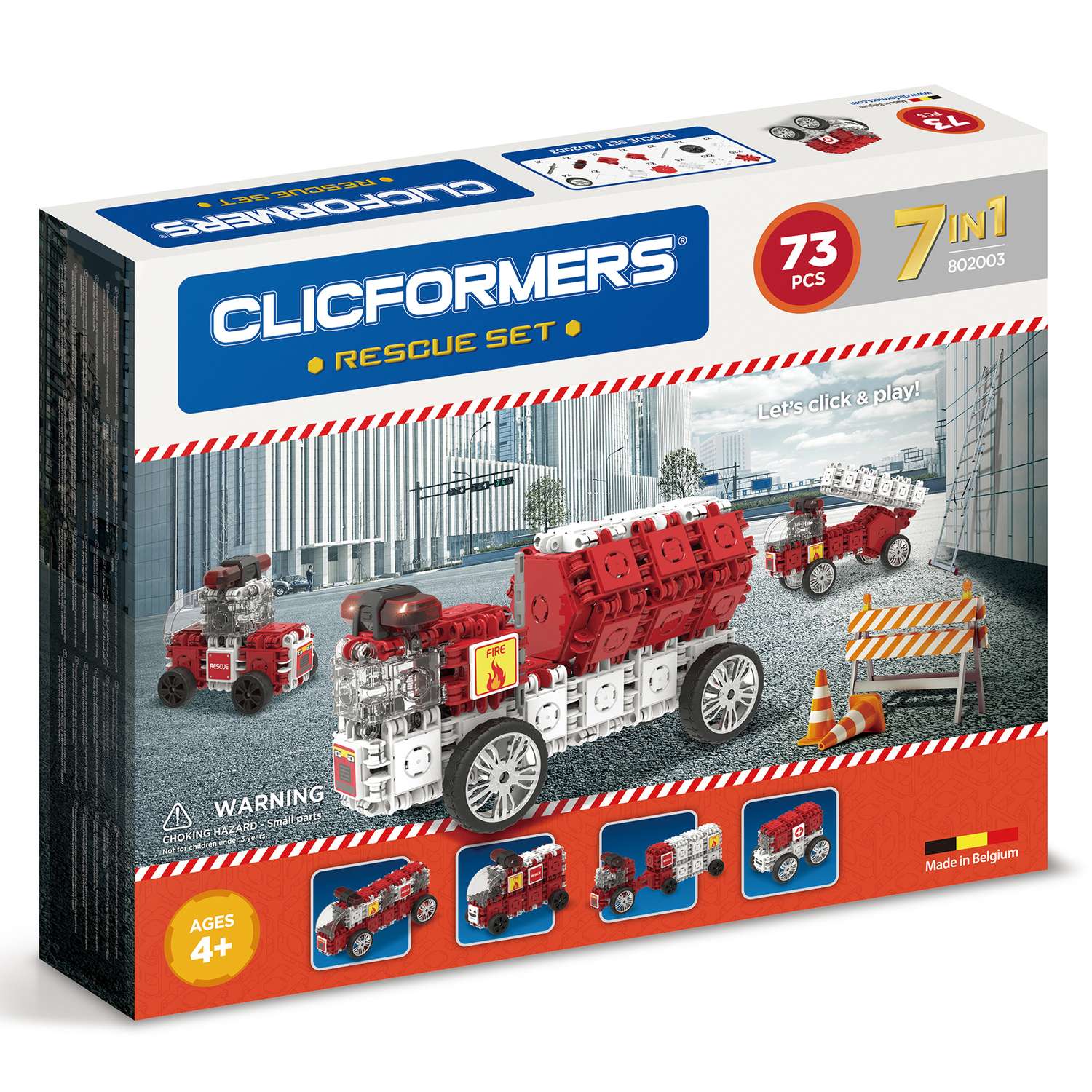 Конструктор Clicformers Rescue Set 73 802003 - фото 1