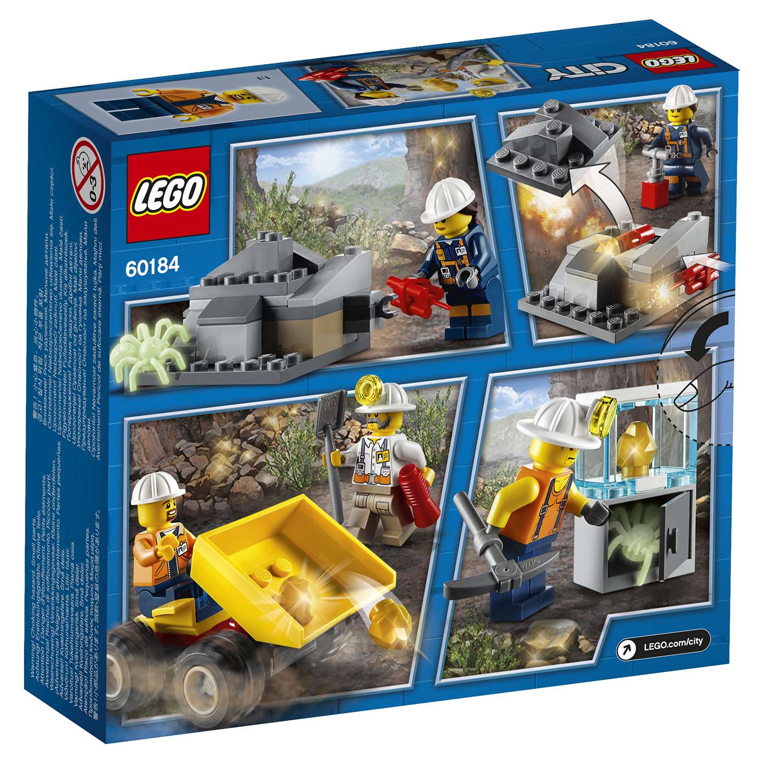 Конструктор LEGO Бригада шахтеров City Mining (60184) - фото 3