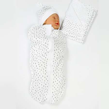 Пеленка-кокон Amarobaby Soft Hugs Черточки AMARO-5701SH2-CH