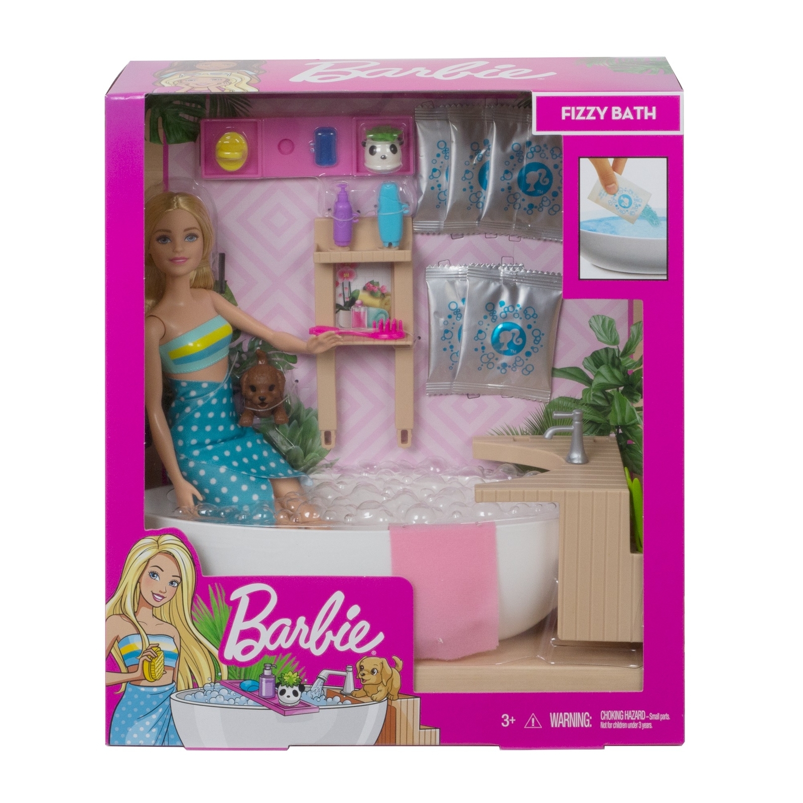 Набор игровой Barbie Спа-салон GJN32 купить по цене 1599 ₽ в  интернет-магазине Детский мир