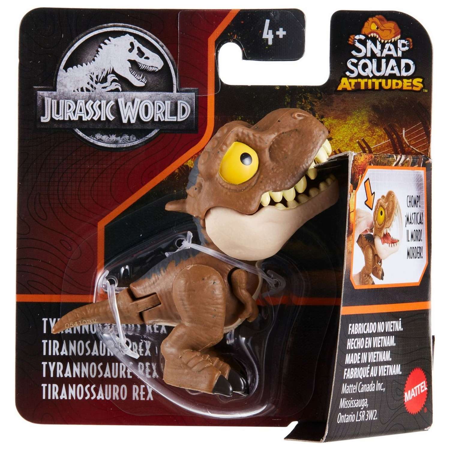 Фигурка Jurassic World Сбежавшие динозаврики Snap Squad Тираннозавр Рекс GXW62 - фото 2