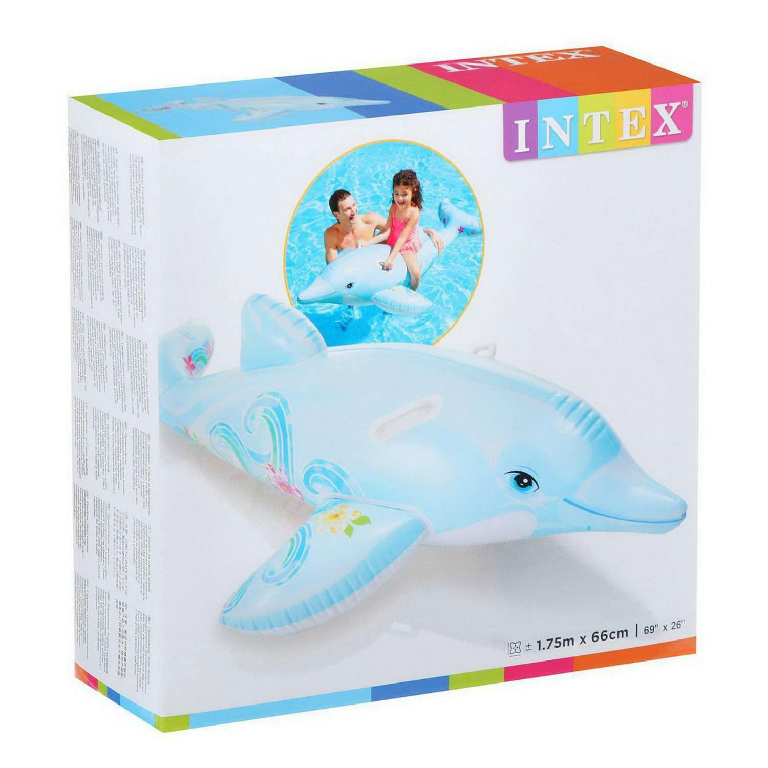 Надувная игрушка INTEX для плавания Дельфин 175х66 см от 3 лет - фото 2