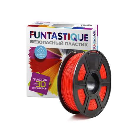 Пластик для 3D печати FUNTASTIQUE PETG 1.75 мм1 кг цвет Красный