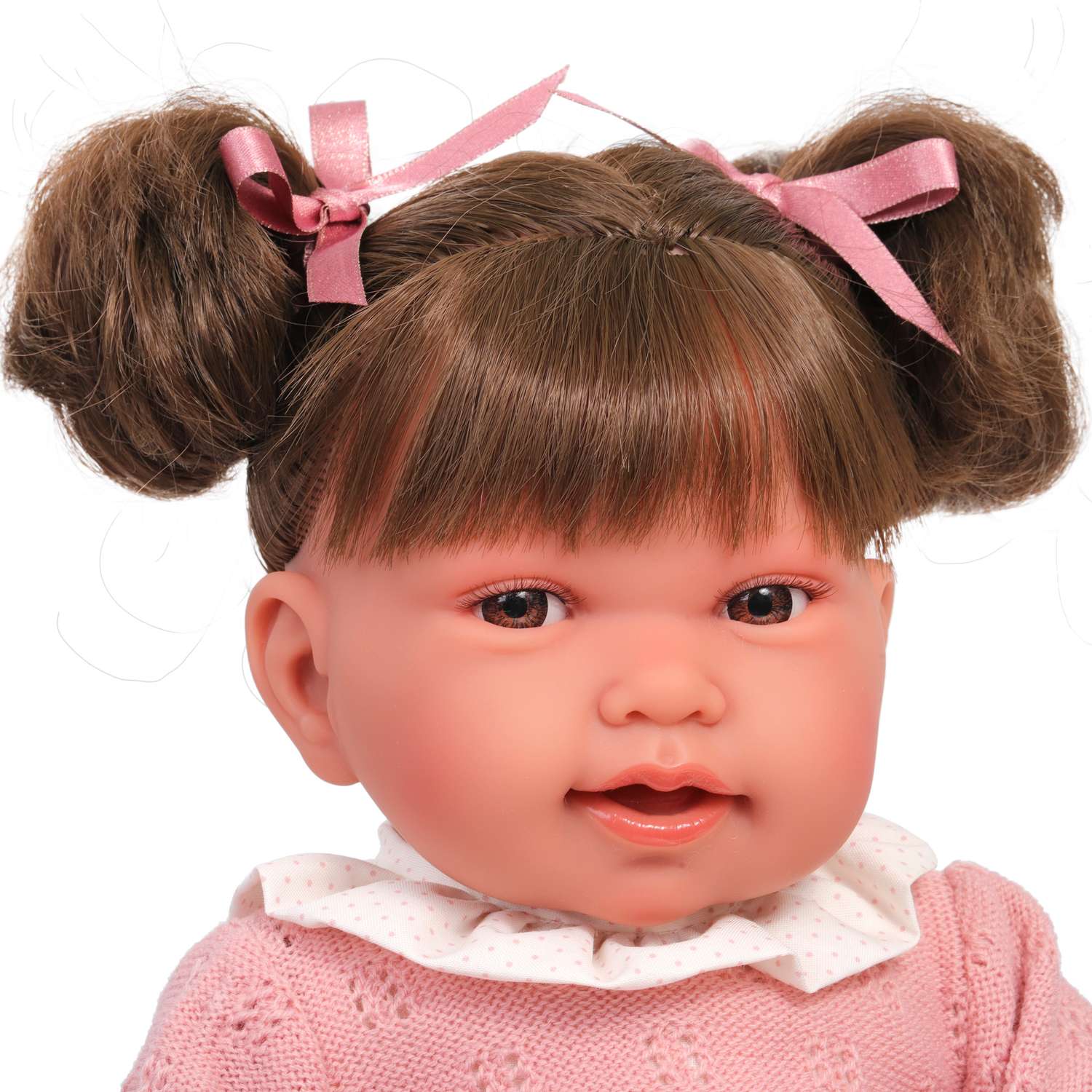 Кукла Antonio Juan Реборн Ника в розовом 40 см мягконабивная 33114 - фото 4
