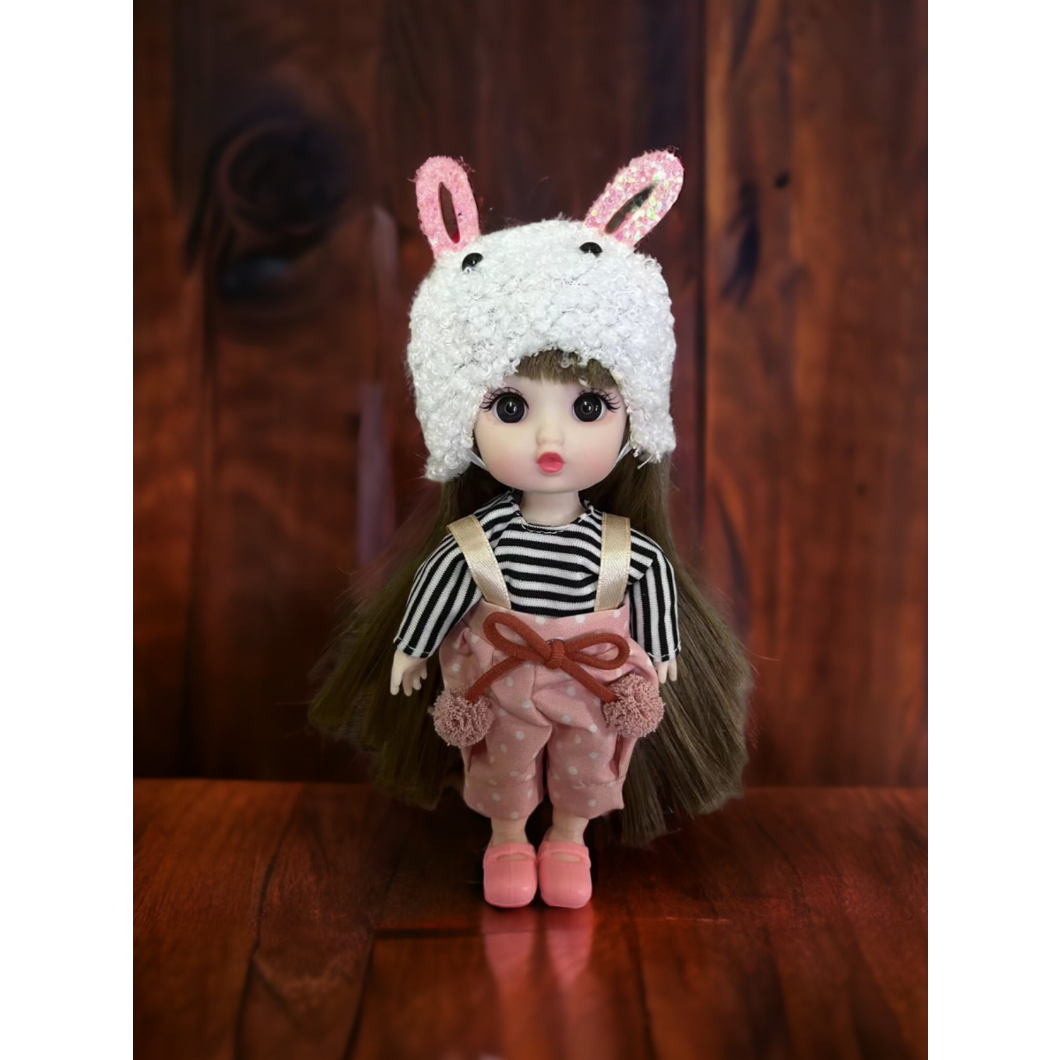 Кукла CENTRUM Ксюша в шапке с ушами 73414 - фото 1