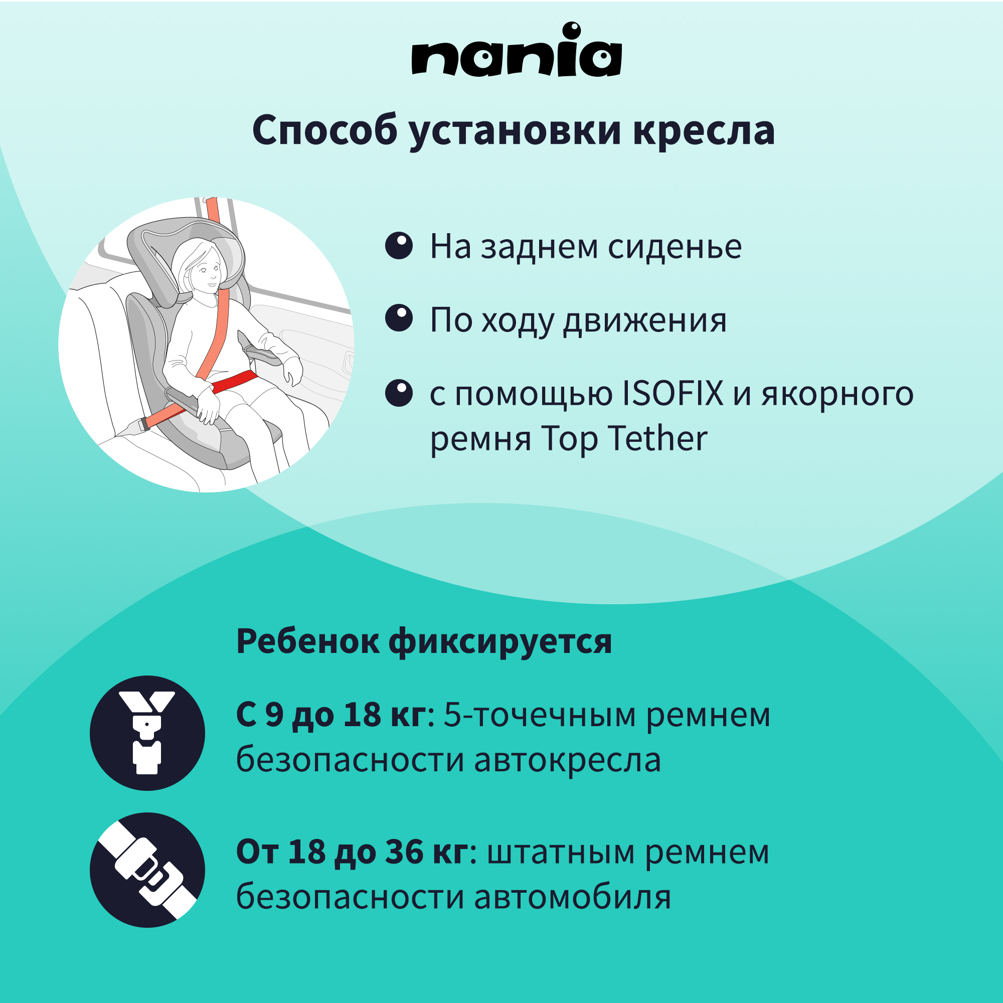 Автокресло Nania Imax Racing Luxe Grey Isofix 1/2/3 (9-36 кг) - фото 2