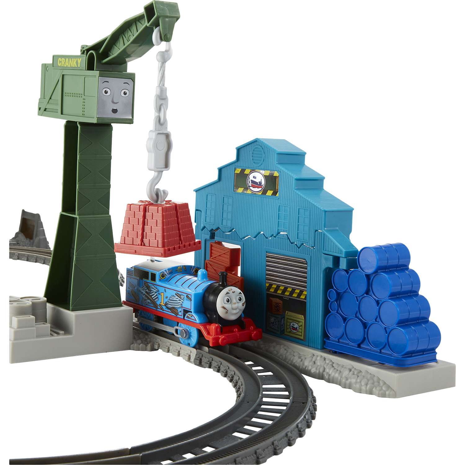 Игровой набор Thomas & Friends с паровозиком Томасом и подъемным краном Крэнки DVF73 - фото 10