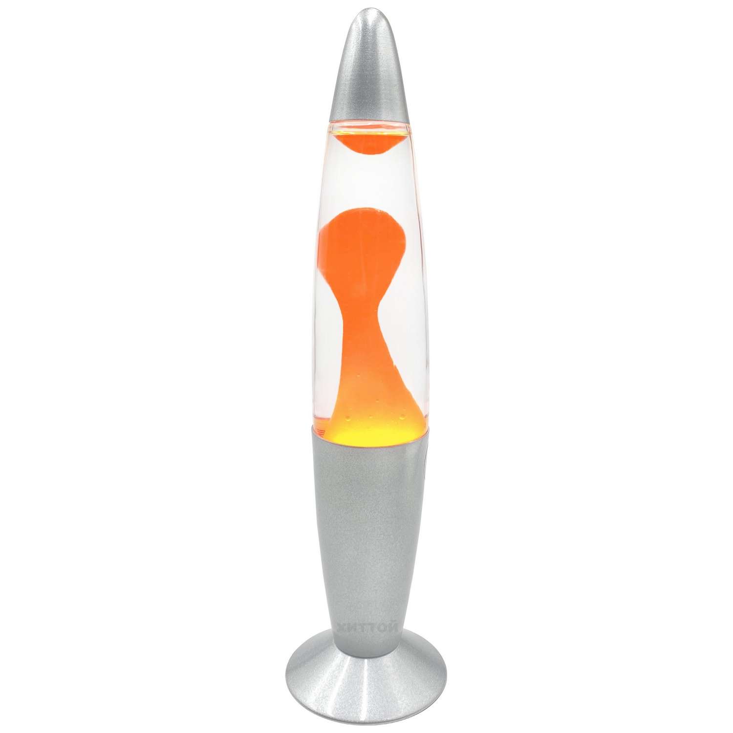 Светильник HitToy Лава-лампа 41 см прозрачная оранжевая - фото 1