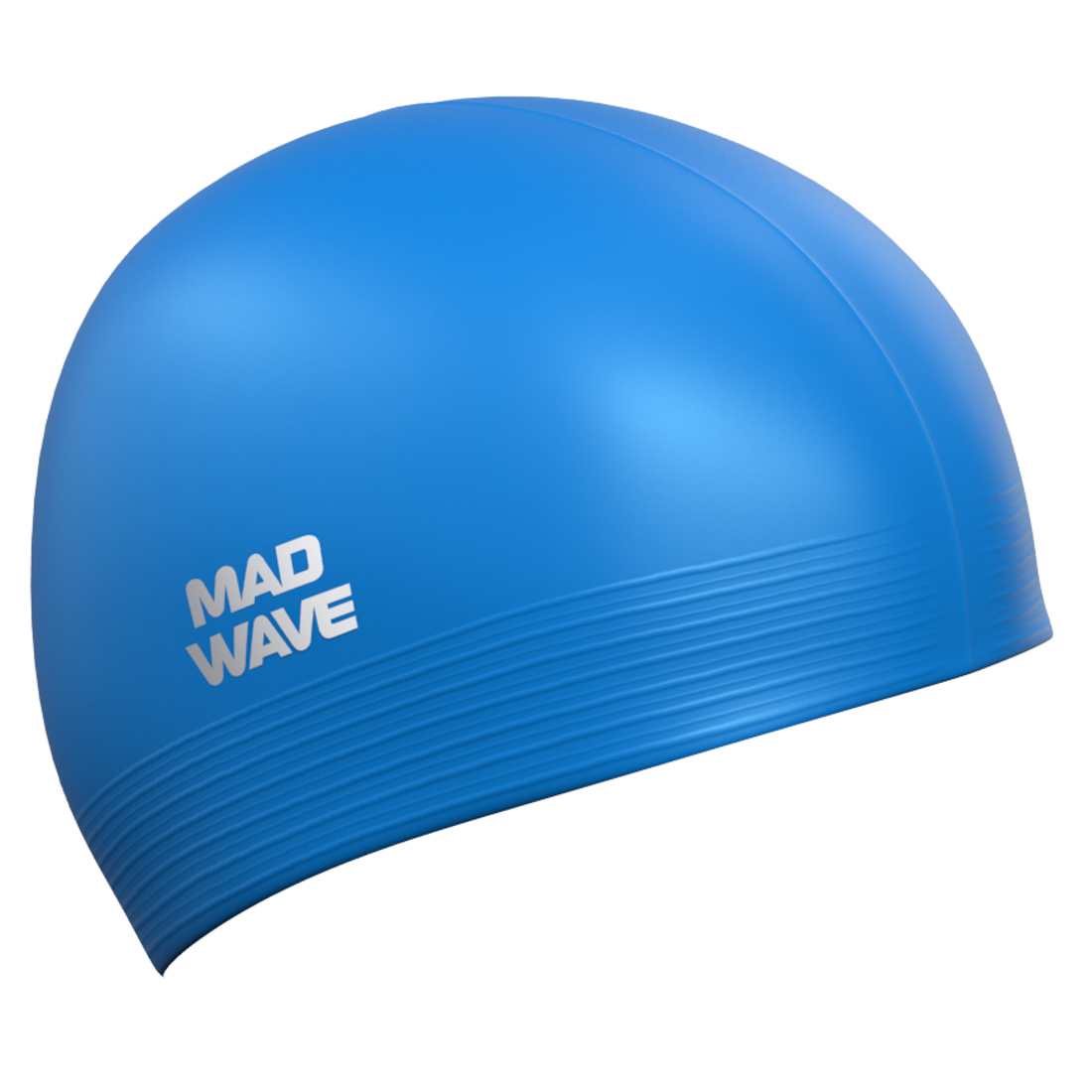 Шапочка для плавания латексная Mad Wave Solid Soft M0565 02 0 04W синяя - фото 1
