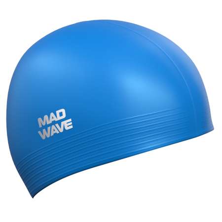 Шапочка для плавания латексная Mad Wave Solid Soft M0565 02 0 04W синяя