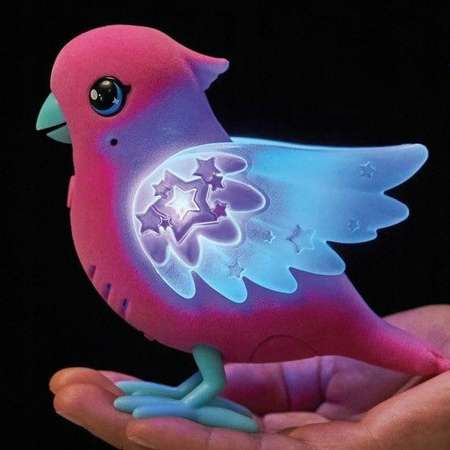 Интерактивная игрушка MOOSE Птица розовый