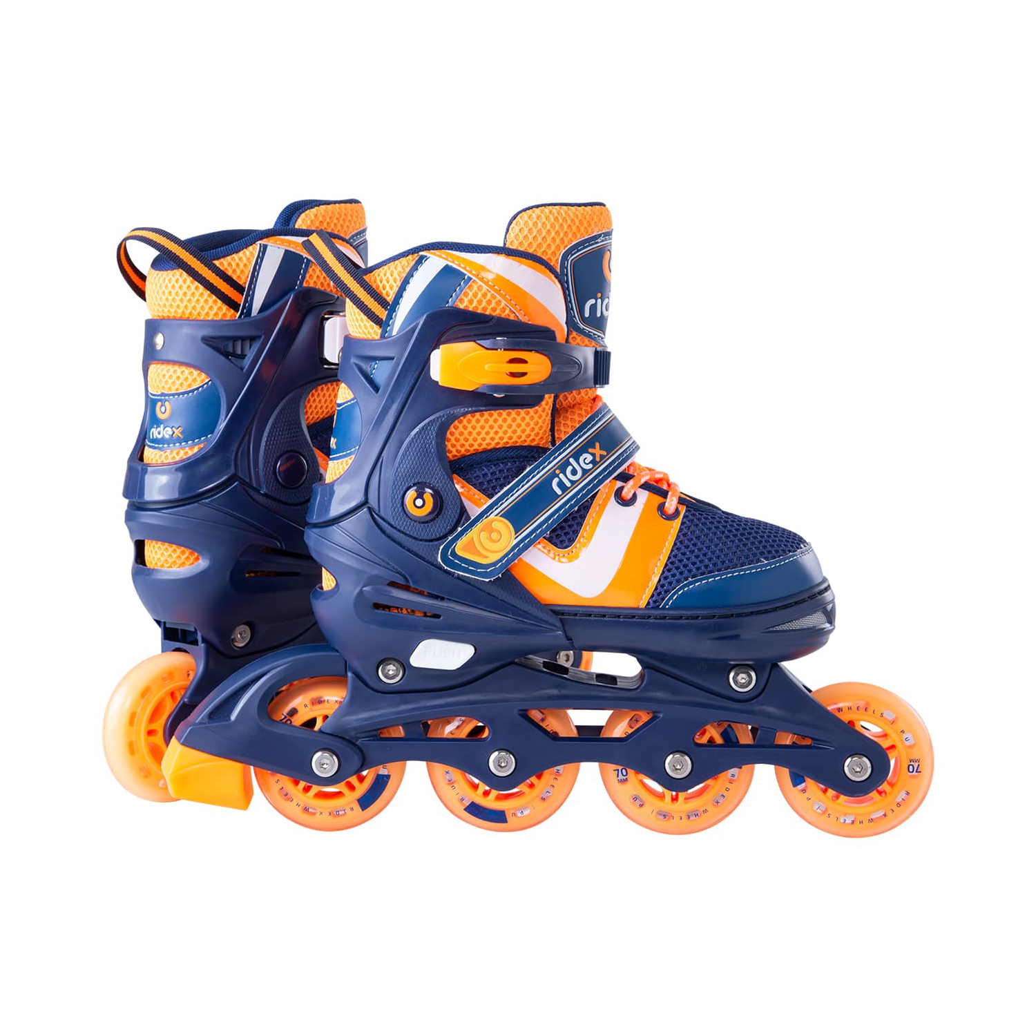 Ролики раздвижные RIDEX Inline skates Wing Orange plastic S - фото 6