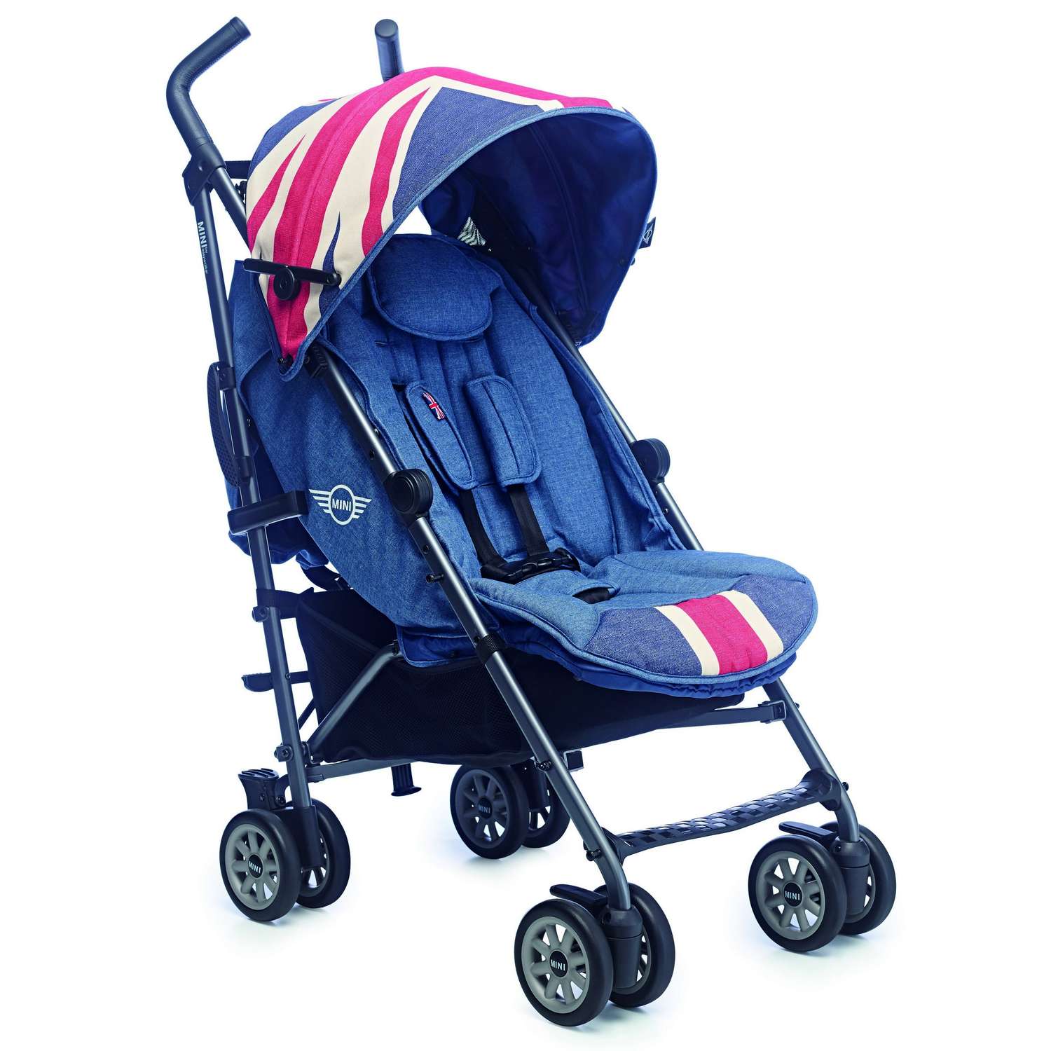 Коляска Easywalker Mini Buggy Union Jack Vintage c бампером - фото 3