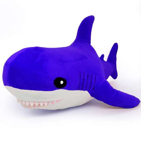 Мягкая игрушка МАЛЬВИНА Акула 50 см синяя