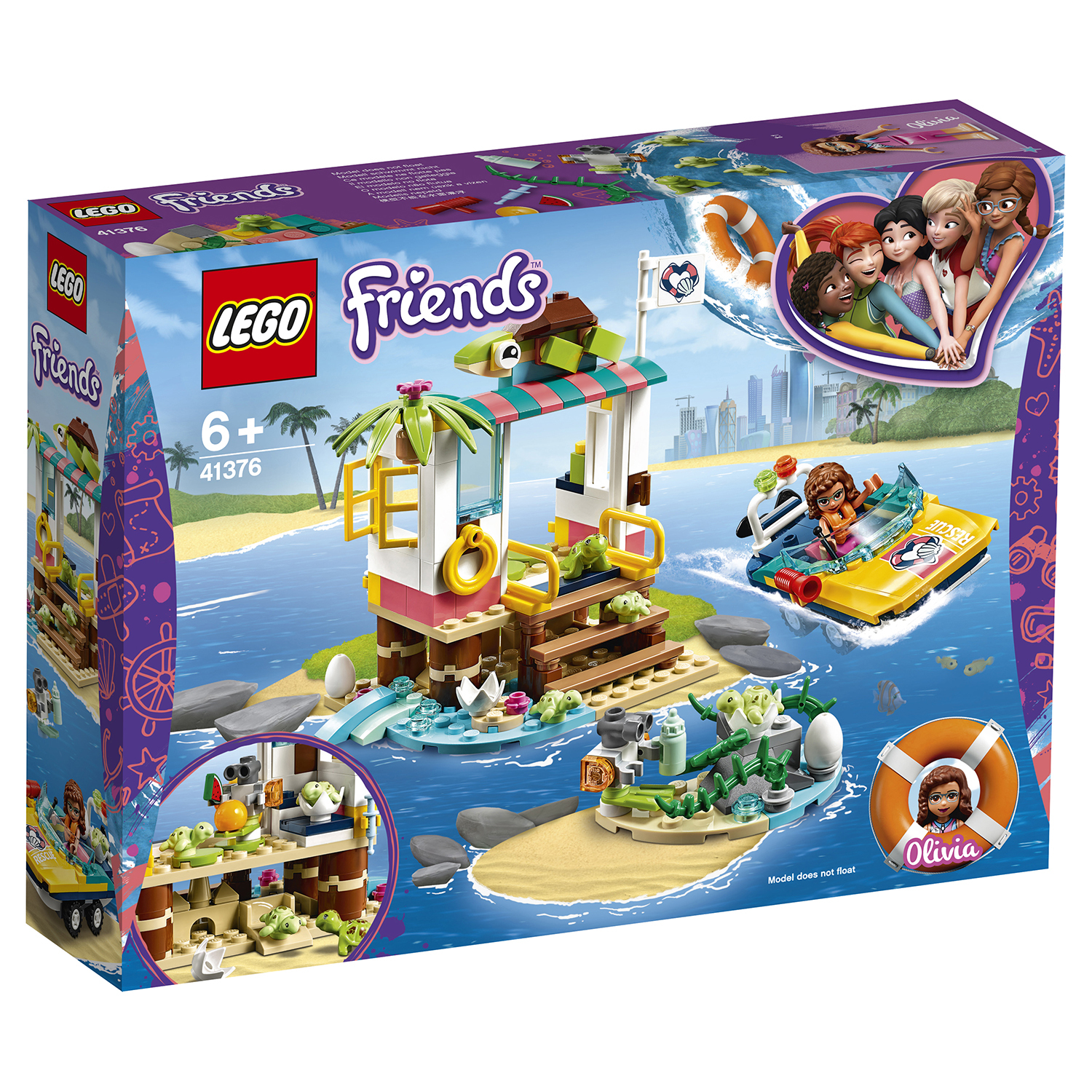 Конструктор LEGO Friends Спасение черепах 41376 купить по цене 1499 ₽ в  интернет-магазине Детский мир