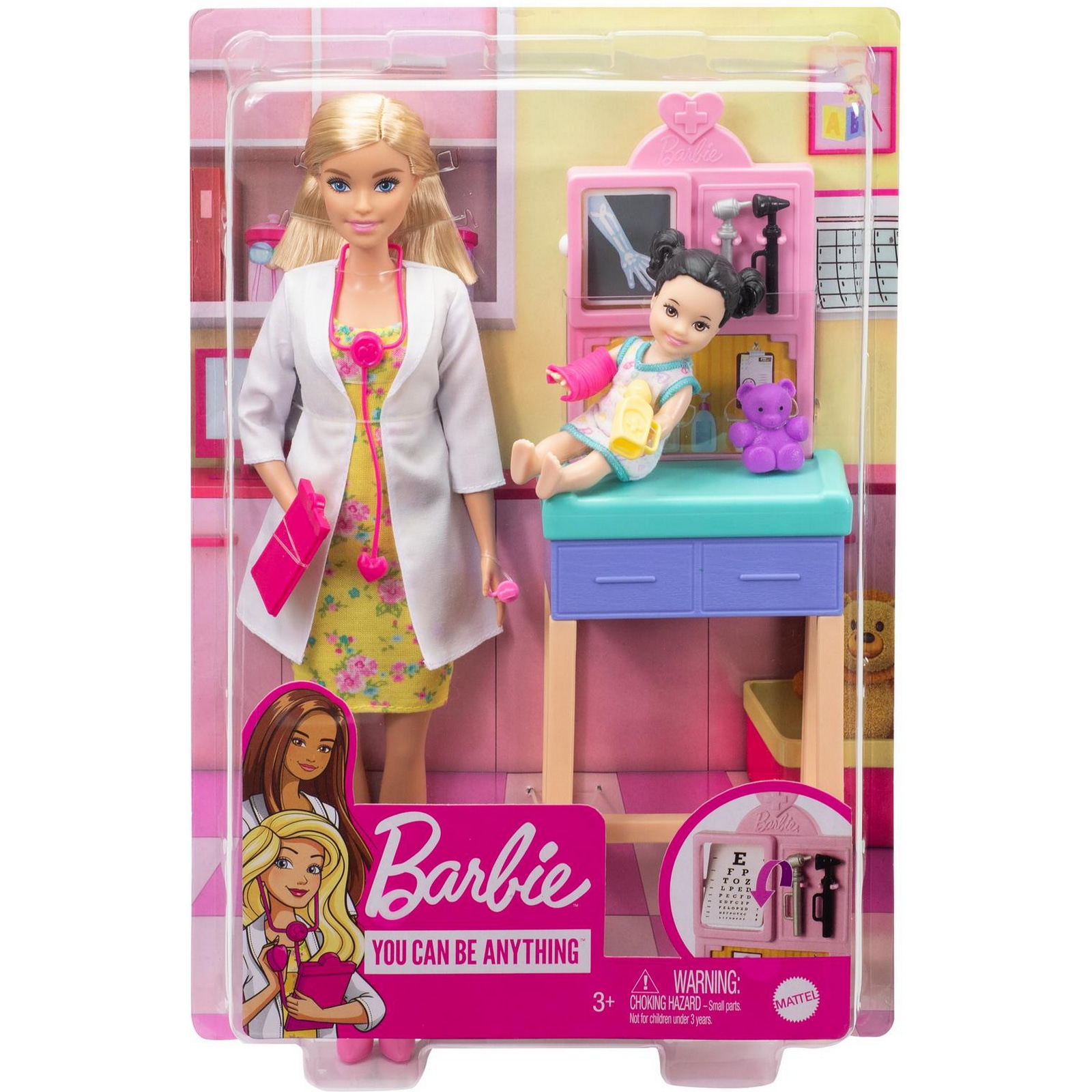 Набор игровой Barbie Профессии Педиатр 5 GTN51 купить по цене 1199 ₽ в  интернет-магазине Детский мир