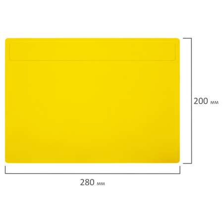 Доска Brauberg коврик для лепки пластилином А4 280х200 мм желтая