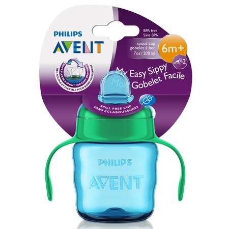 Чашка с носиком Philips Avent Comfort 200 мл 6 мес+ Зелёная