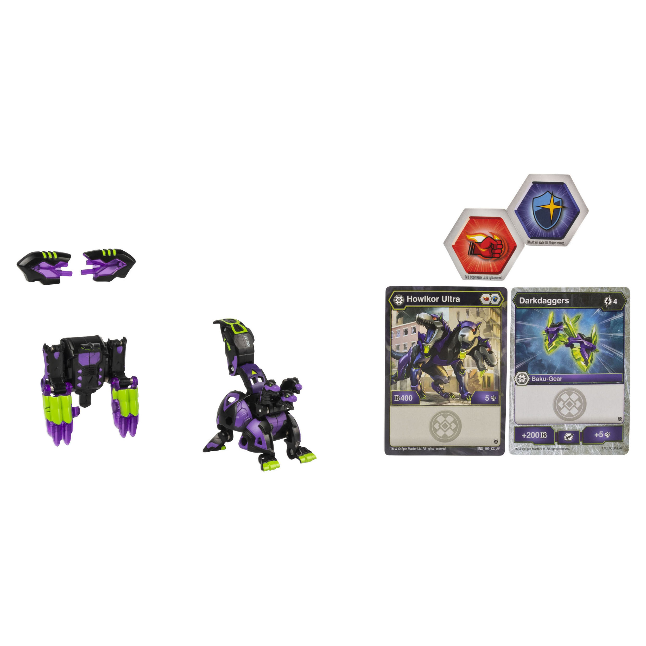 Набор игровой Bakugan Howlkor с ультра усилением+карточки 6055887/20122505  купить по цене 299 ₽ в интернет-магазине Детский мир