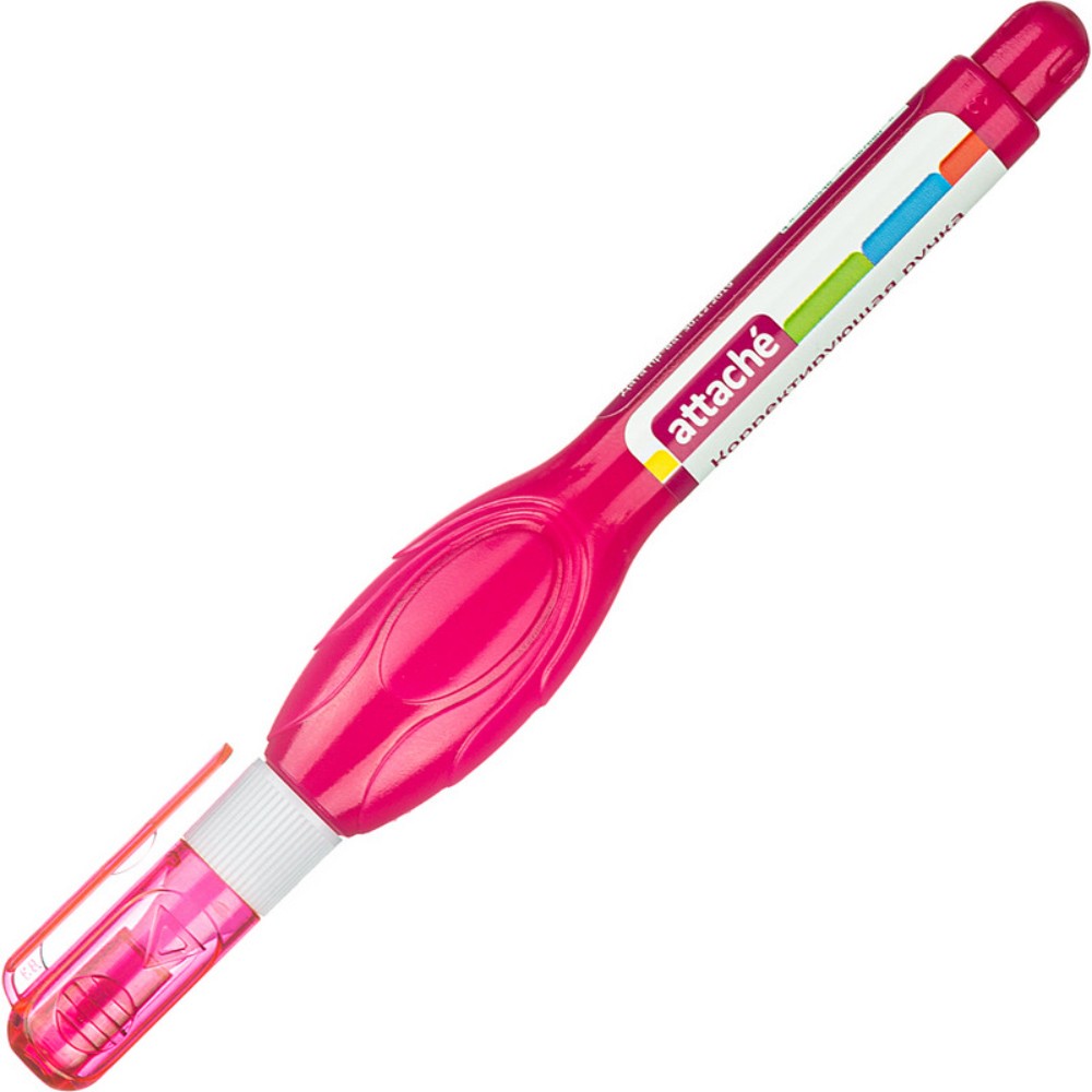 Корректирующий карандаш Attache 5 мл пластиковый наконечник цвет ассорти 20 шт - фото 2