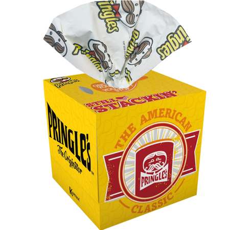 Салфетки бумажные выдергушки World cart Pringles с рисунком 3 слоя 56 штук в упаковке