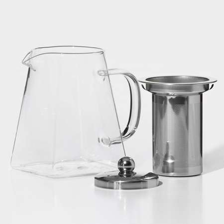 Заварочный чайник MAGISTRO стеклянный с металлическим ситом Magistro «Дарси» 750 мл