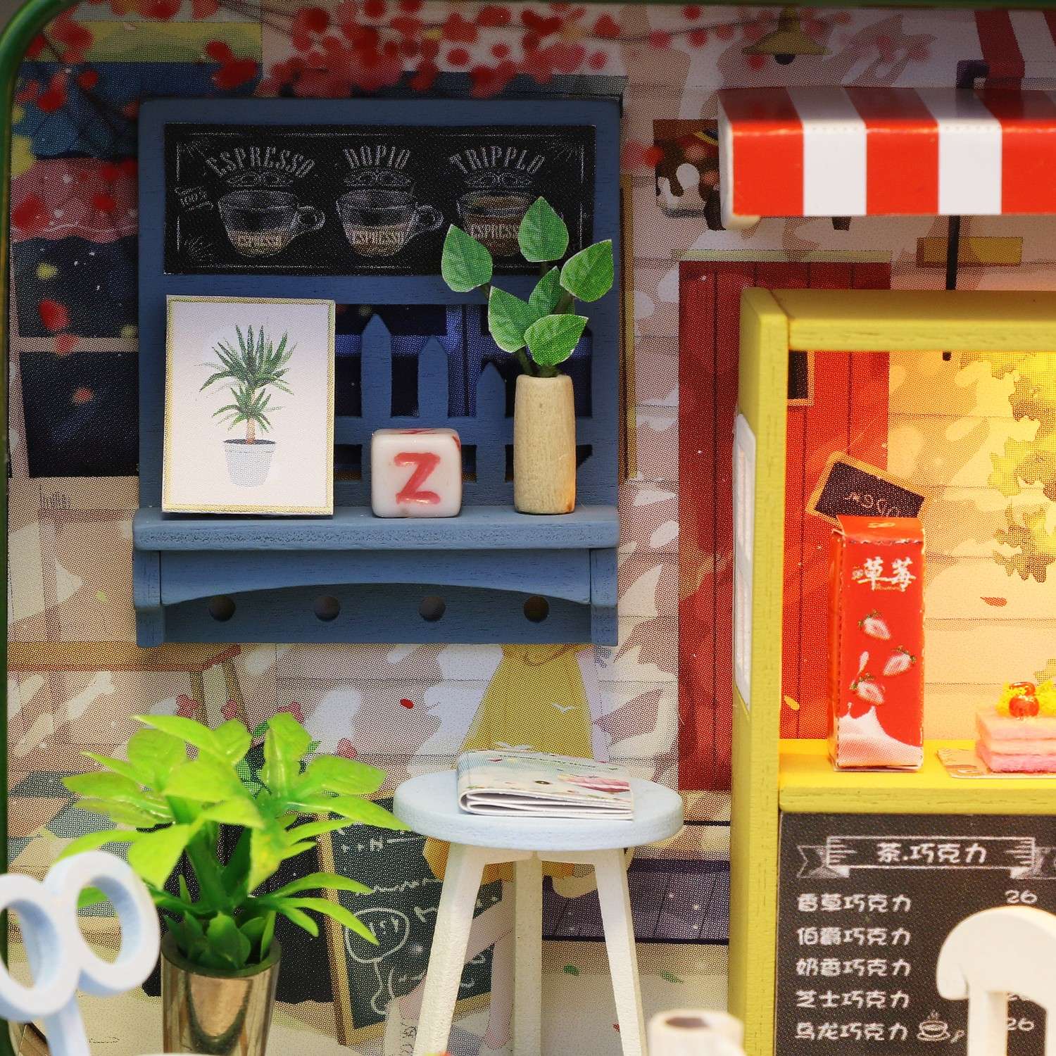 Интерьерный конструктор HitToy Румбокс Летнее кафе в мини-шкатулке S933 - фото 6