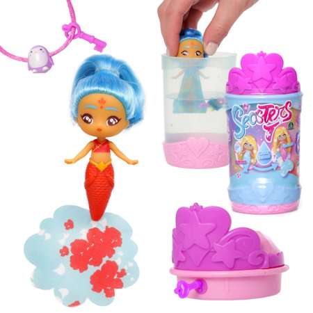 Кукла-сюрприз SEASTERS СиСтерс Принцесса русалка Майлин набор с аксессуарами и питомцем