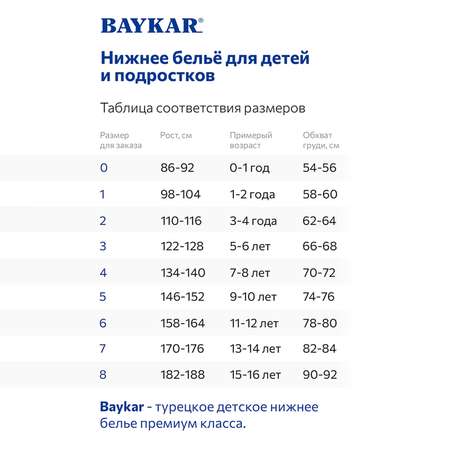 Трусы 3 шт Baykar