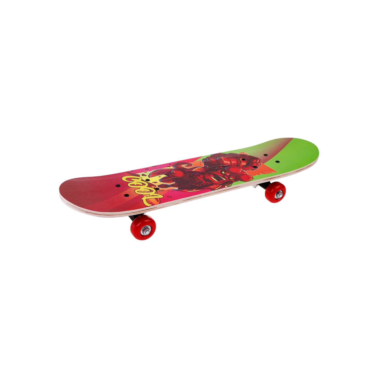 Скейтборд Наша Игрушка деревянный 60*15 см PVC колеса нагрузка до 30 кг. Hellboy - фото 5