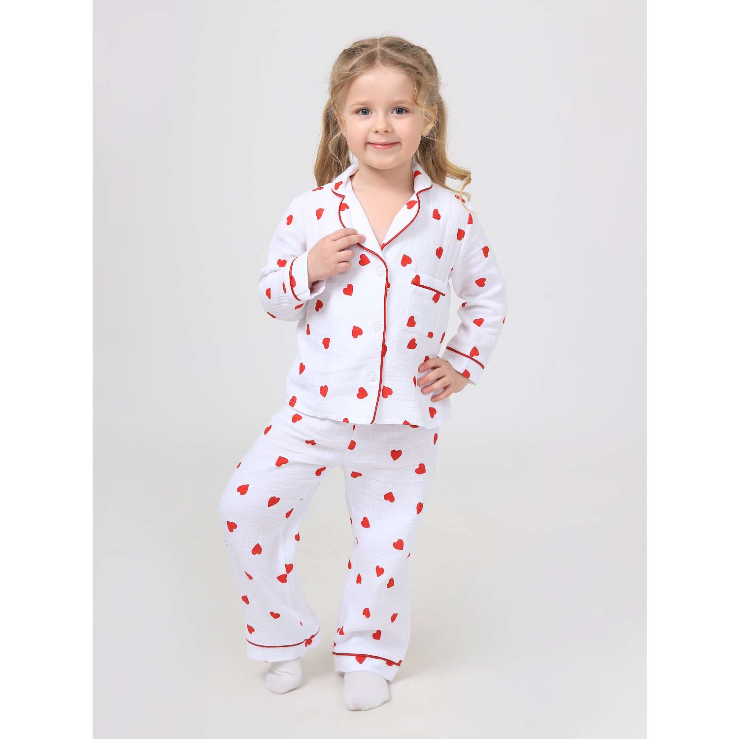 Пижама BabyDreams ПМ_2/сердечки пижама для девочки - фото 2