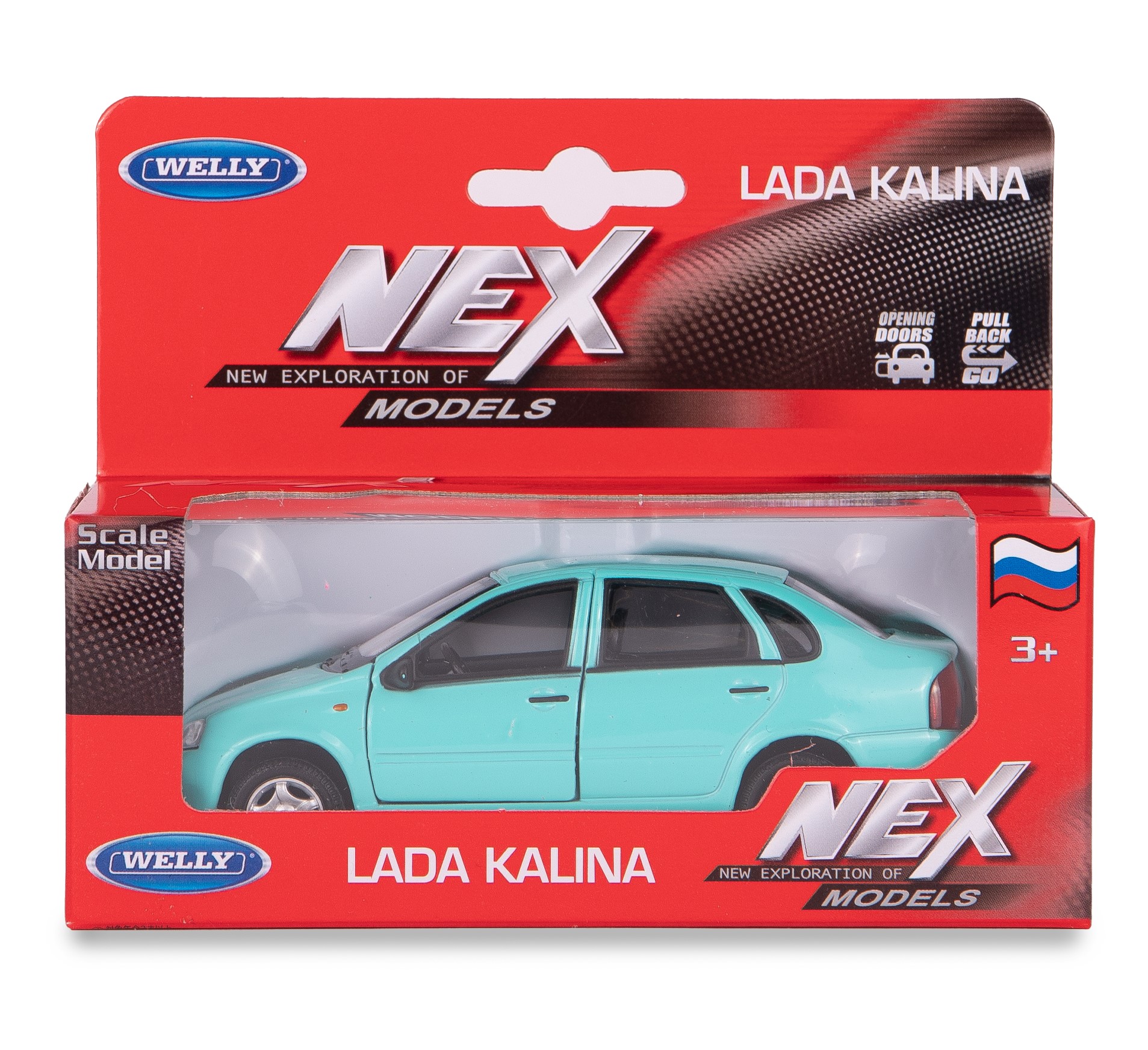 Машинка Welly 1:38 LADA Kalina цвет в ассортименте 42383W - фото 1