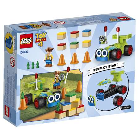 Конструктор LEGO 4+ Вуди на машине 10766