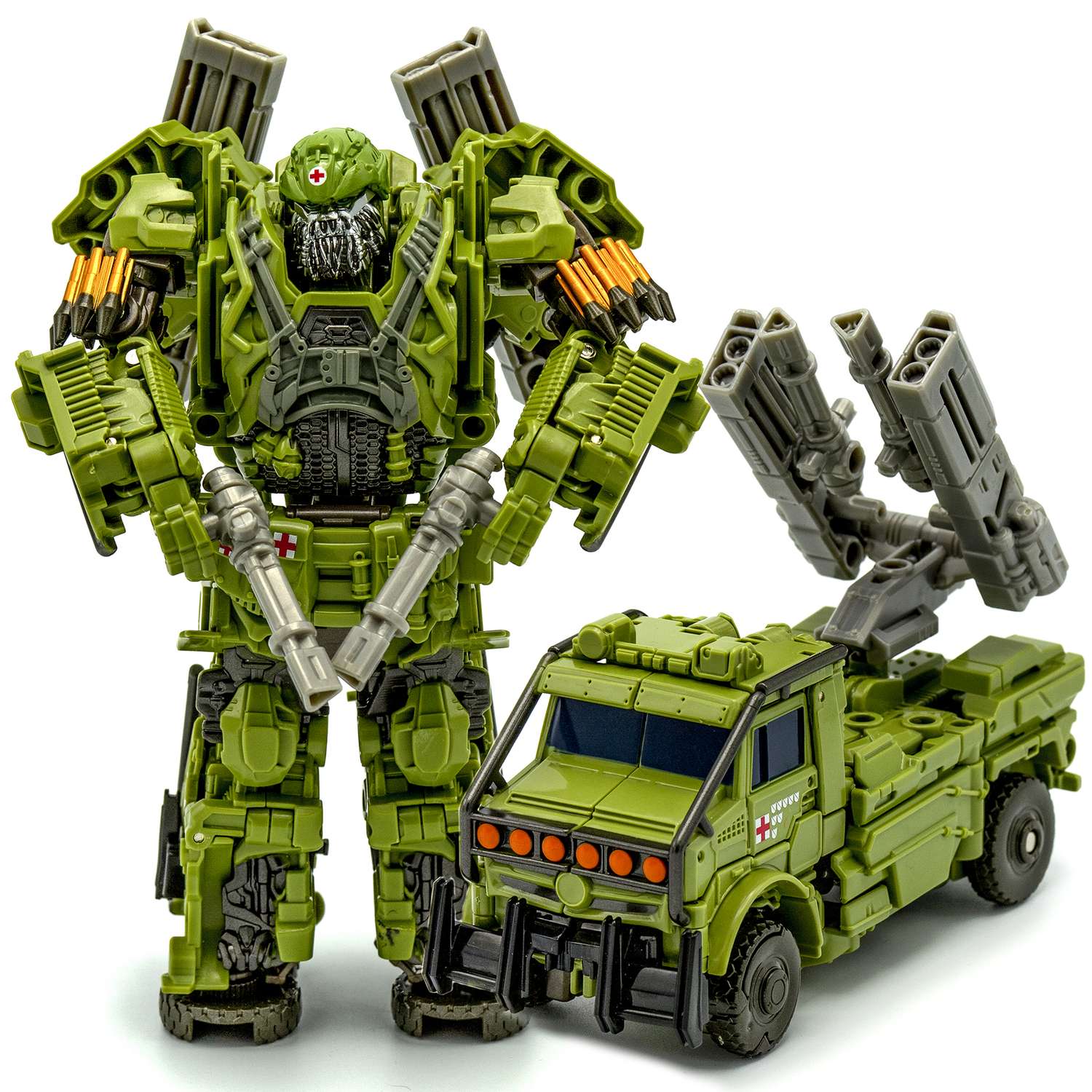 Робот-трансформер BAZUMI Военная машина Хаунд 2 в 1 Haund / подарок ребенку Тобот-грузовик - фото 1