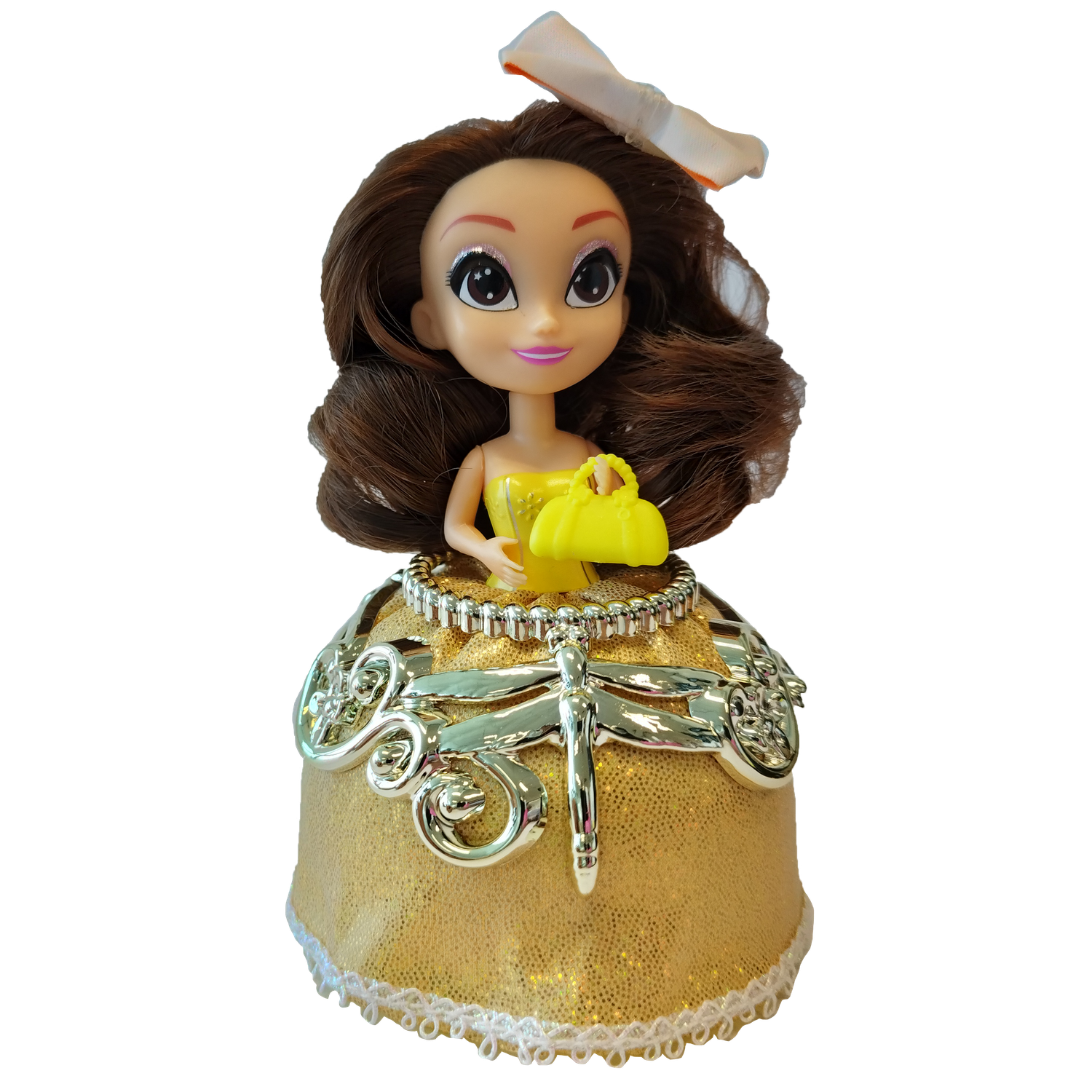 Игрушка сюрприз Парфю-мисс Кукла принцесса Хлои из флакона с аксессуарами AW1260Y - фото 3
